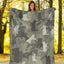 Border Collie Camo Blanket