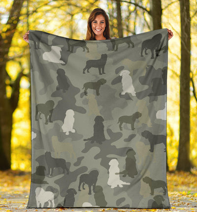 Neapolitan Mastiff Camo Blanket