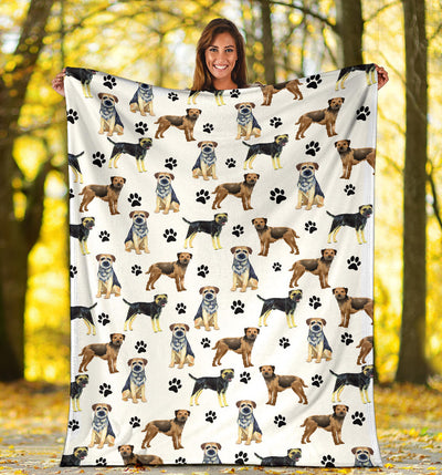 Border Terrier Paw Blanket