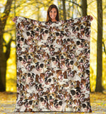American Bulldog 1 Full Face Blanket
