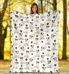 Parson Russell Terrier Paw Blanket