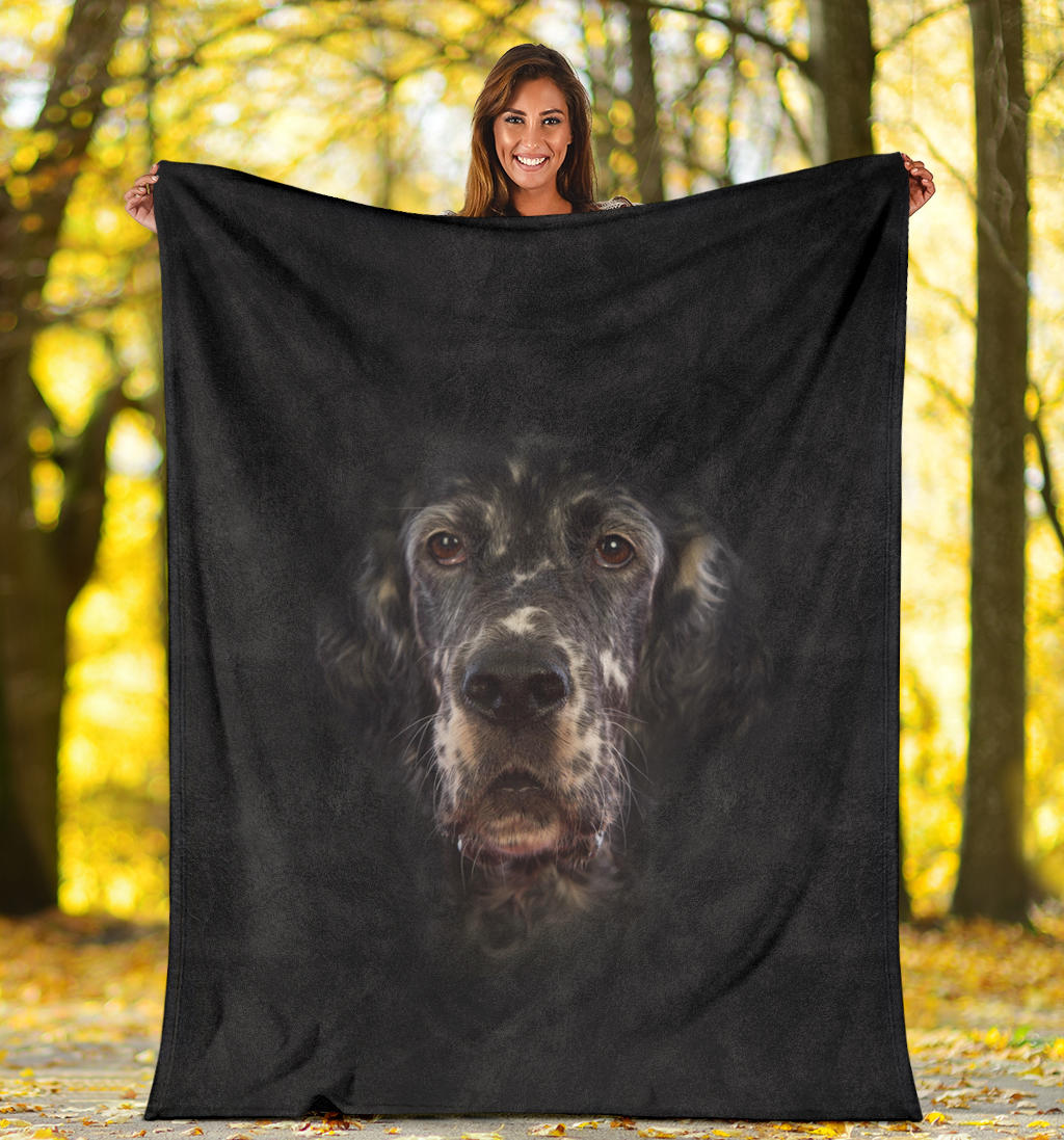 English Setter Face Hair Blanket