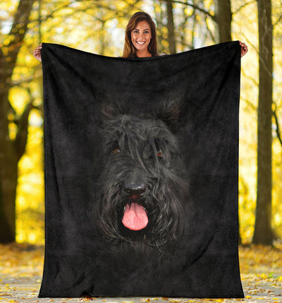 Scottish Terrier Face Hair Blanket