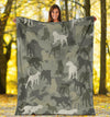 Dogo Argentino Camo Blanket