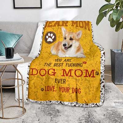 Welsh Corgi-Dog Mom Ever Blanket