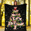 Pig Christmas Tree Blanket