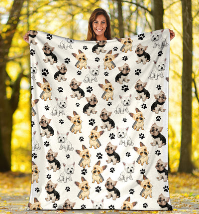 Yorkshire Terrier Paw Blanket