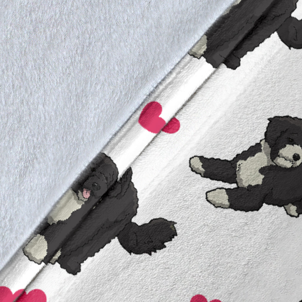 Portuguese Water Heart Blanket