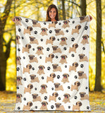 Pug Paw Blanket
