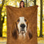 Basset Hound Face Hair Blanket