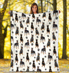 Doberman Pinscher Paw Blanket