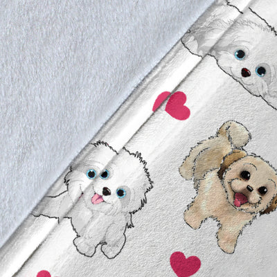 Havanese Heart Blanket