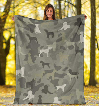 Wirehaired Pointing Griffon Camo Blanket