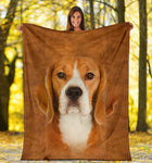 Beagle Face Hair Blanket