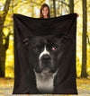 American Pitbull Terrier 2 Face Hair Blanket