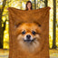 Pomeranian Face Hair Blanket