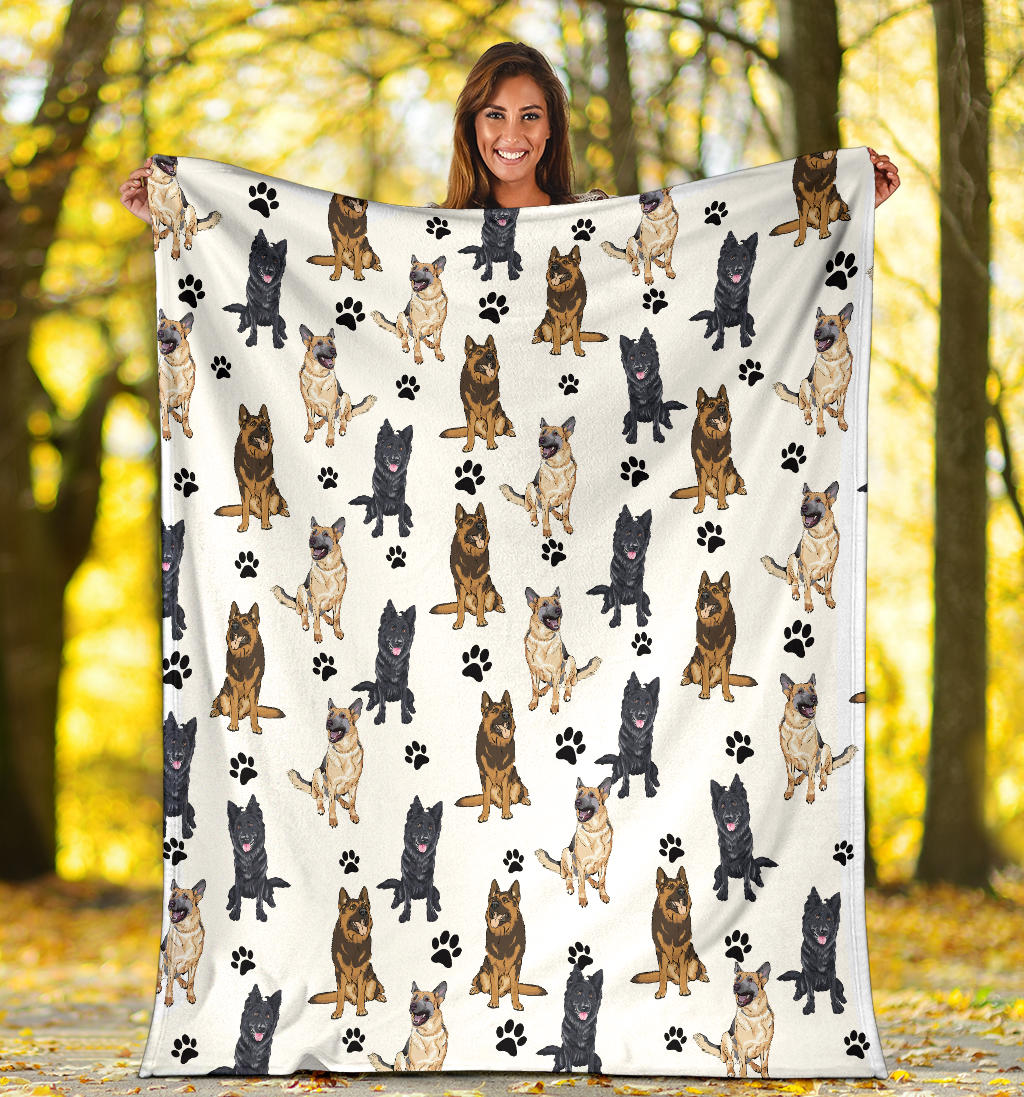 Malinois Paw Blanket