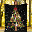 Labradoodle Christmas Tree Blanket