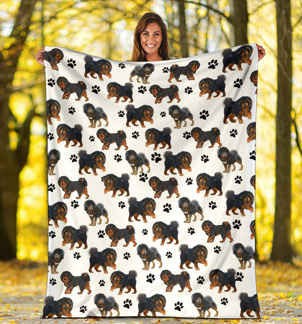 Tibetan Mastiff Paw Blanket