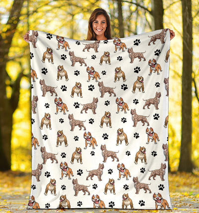 Pitbull Paw Blanket