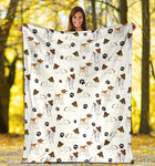 Smooth Fox Terrier Paw Blanket