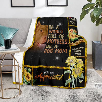 American Pit Bull Terrier-A Dog Mom Blanket