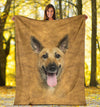 Malinois Face Hair Blanket