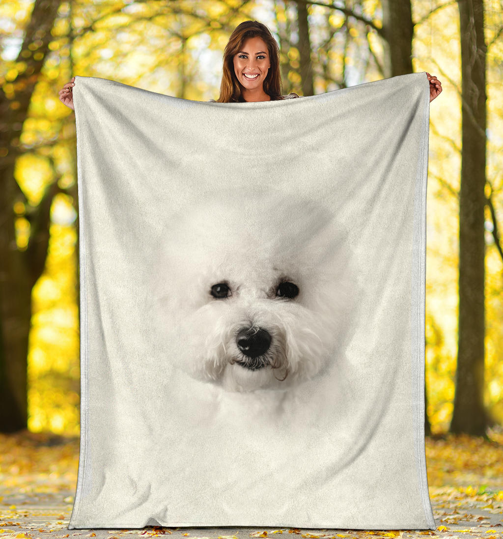 Bichon Face Hair Blanket