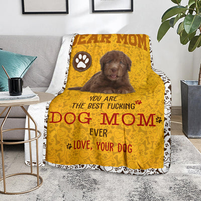 Labradoodle 2-Dog Mom Ever Blanket