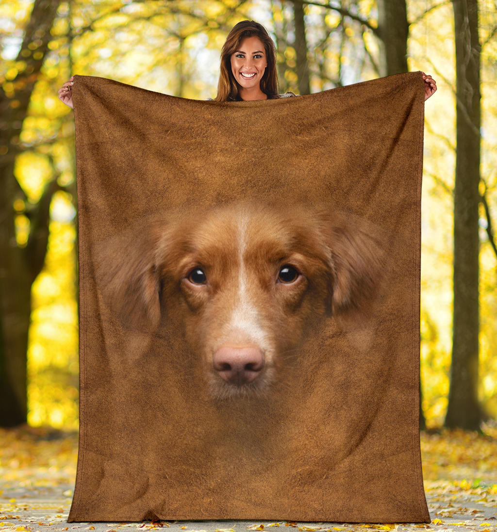 Nova Scotia Duck Tolling Retriever Face Hair Blanket