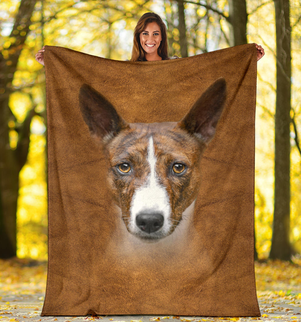 Basenji Face Hair Blanket