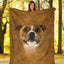 Staffordshire Bull Terrier Face Hair Blanket