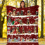 German Shepherd Snow Christmas Blanket