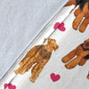 Welsh Terrier Heart Blanket