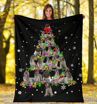 Wirehaired Pointing Griffon Christmas Tree Blanket