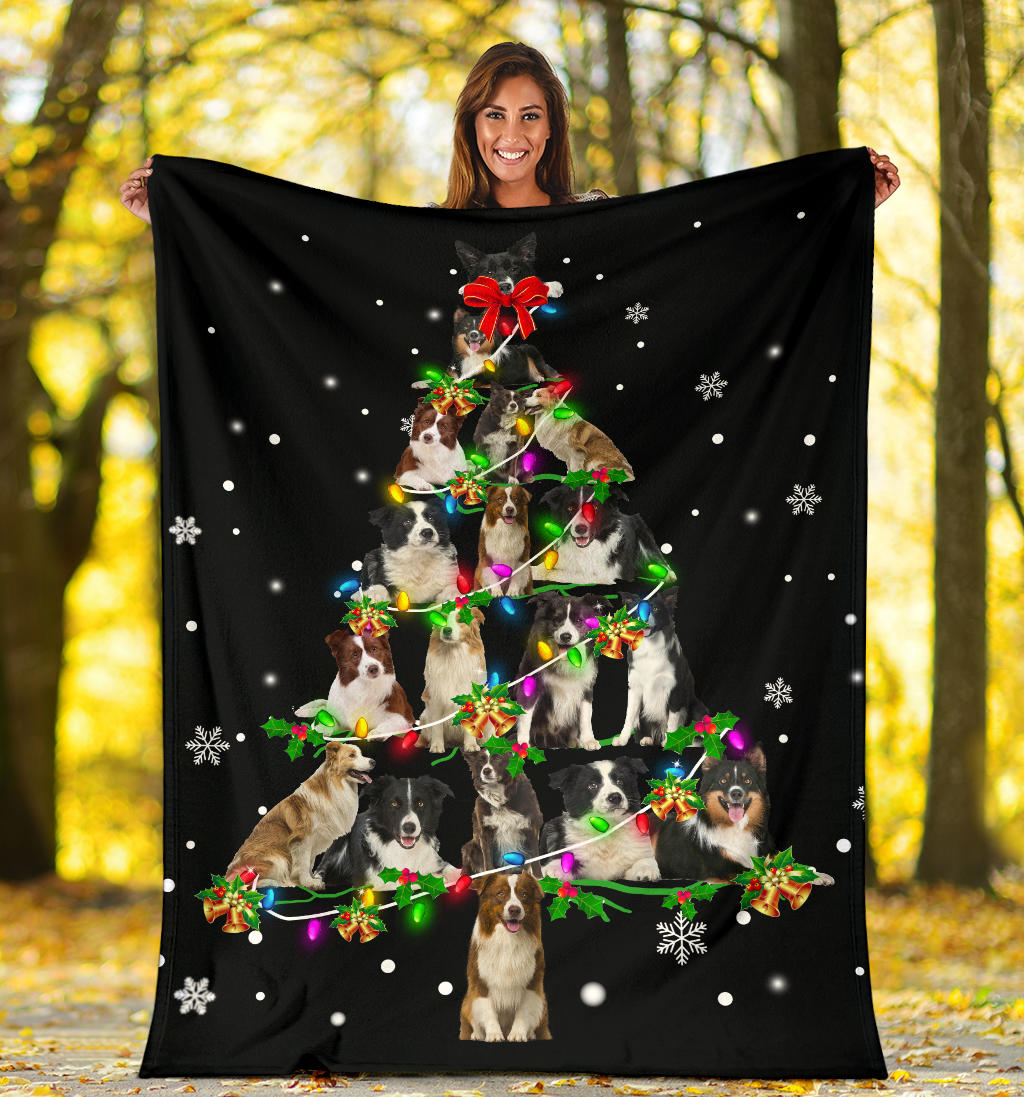 Border Collie Christmas Tree
