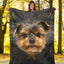 Yorkshire Terrier Face Hair Blanket