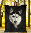 Husky Face Hair Blanket