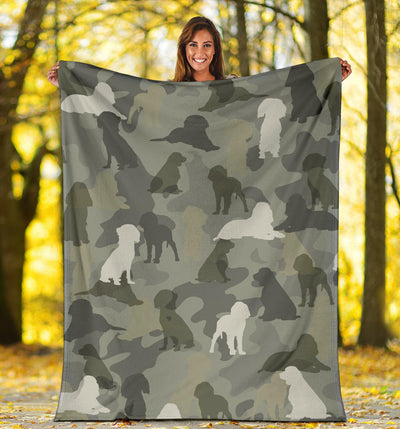 English Springer Spaniel Camo Blanket