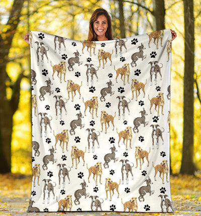 Sighthound Paw Blanket