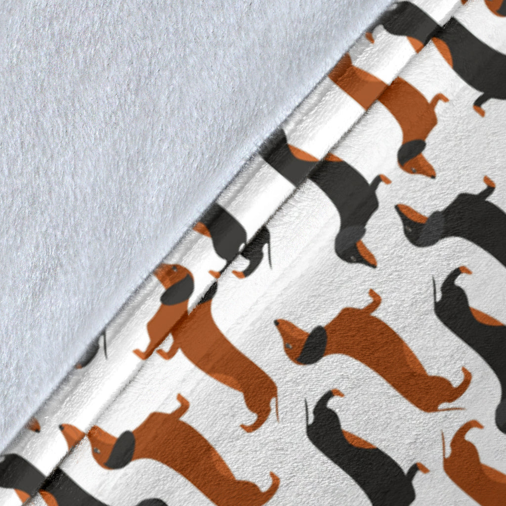 Cute Dachshund Premium Blanket