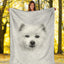 American Eskimo Face Hair Blanket