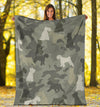 Schnauzer Camo Blanket