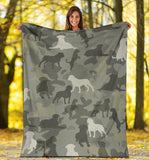 Rottweiler Camo Blanket