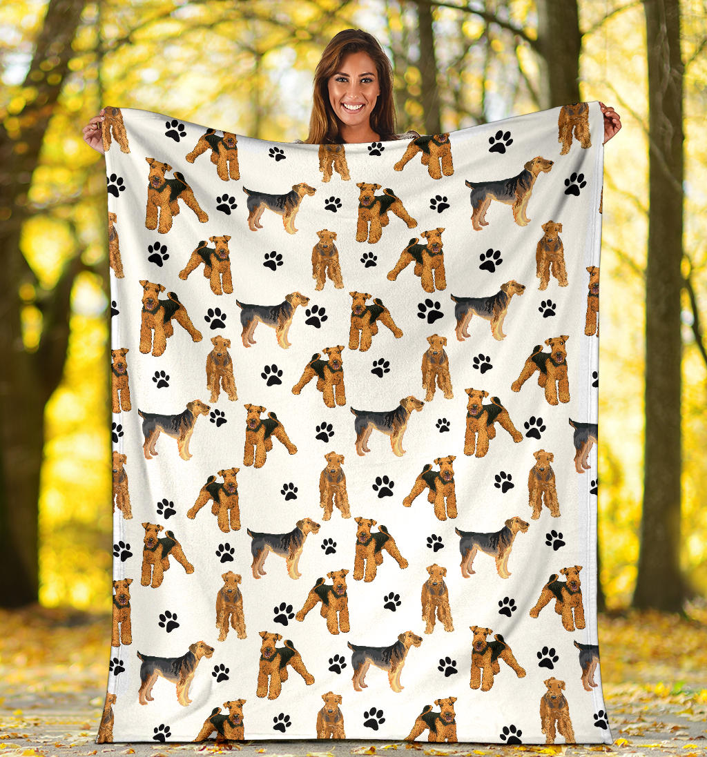 Lakeland Terrier Paw Blanket