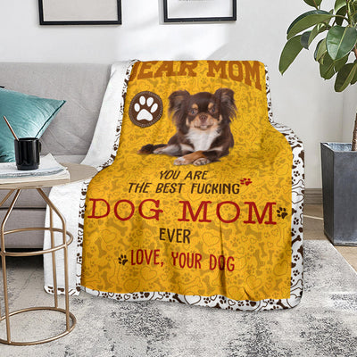 Chihuahua-Dog Mom Ever Blanket