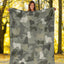 Bearded Collie Camo Blanket