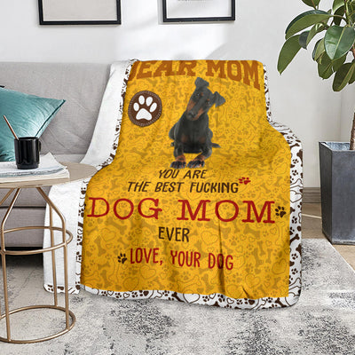 Manchester Terrier-Dog Mom Ever Blanket