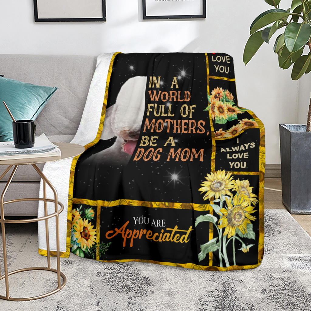 Bedlington Terrier-A Dog Mom Blanket
