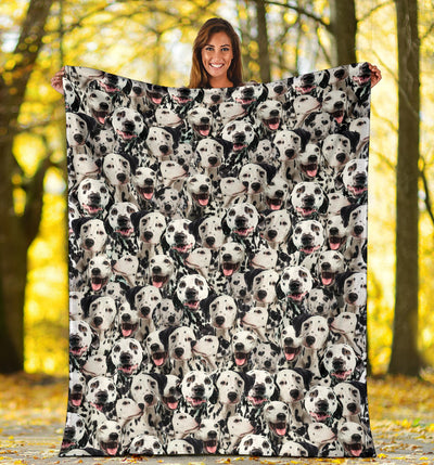 Dalmatian Full Face Blanket